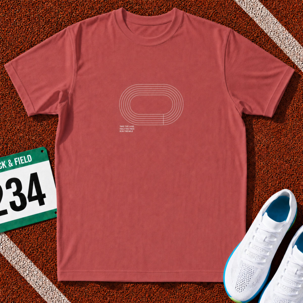 Take the Lane Running Track Icon T-Shirt