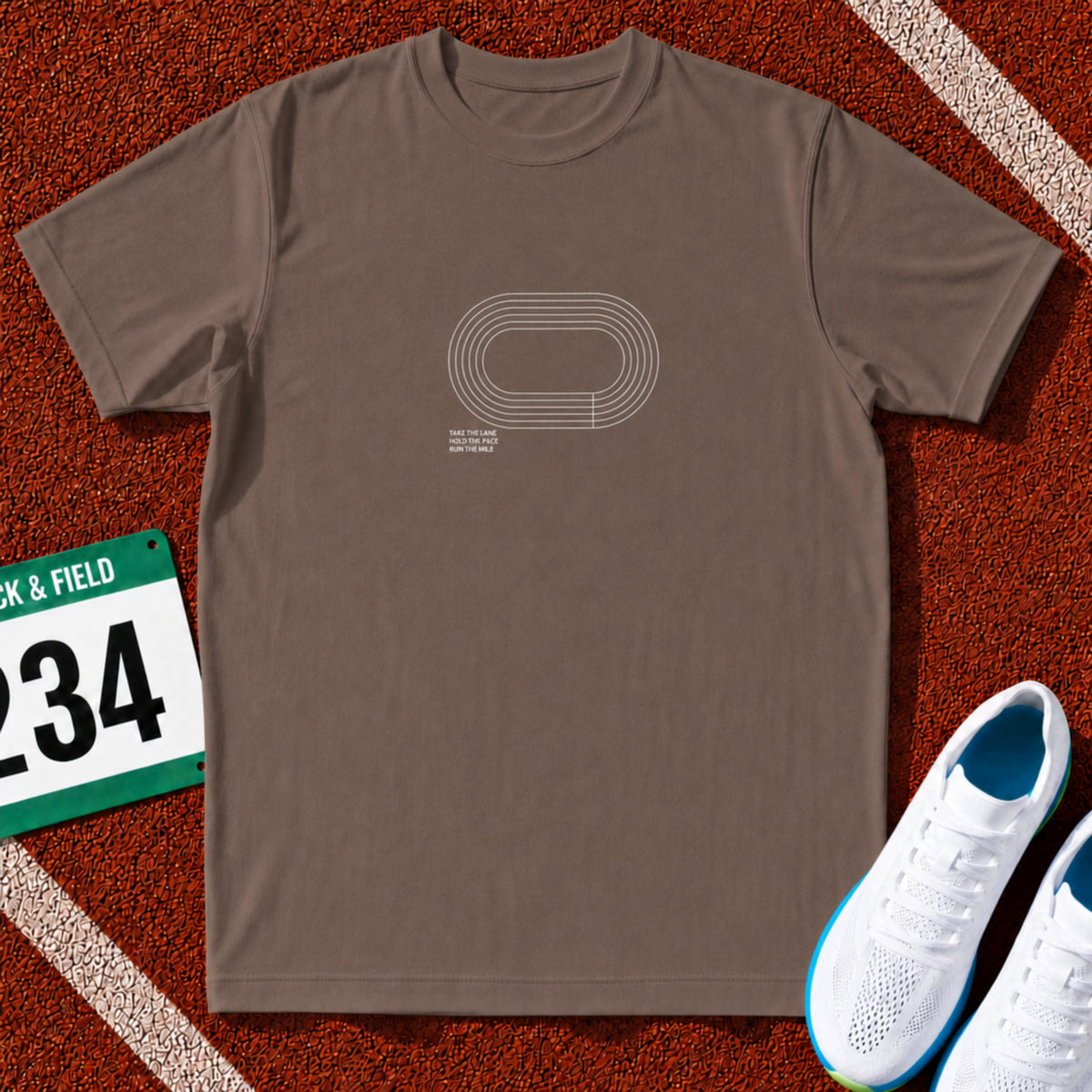 Take the Lane Running Track Icon T-Shirt