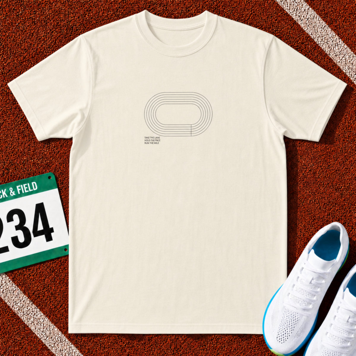 Take the Lane Running Track Icon T-Shirt