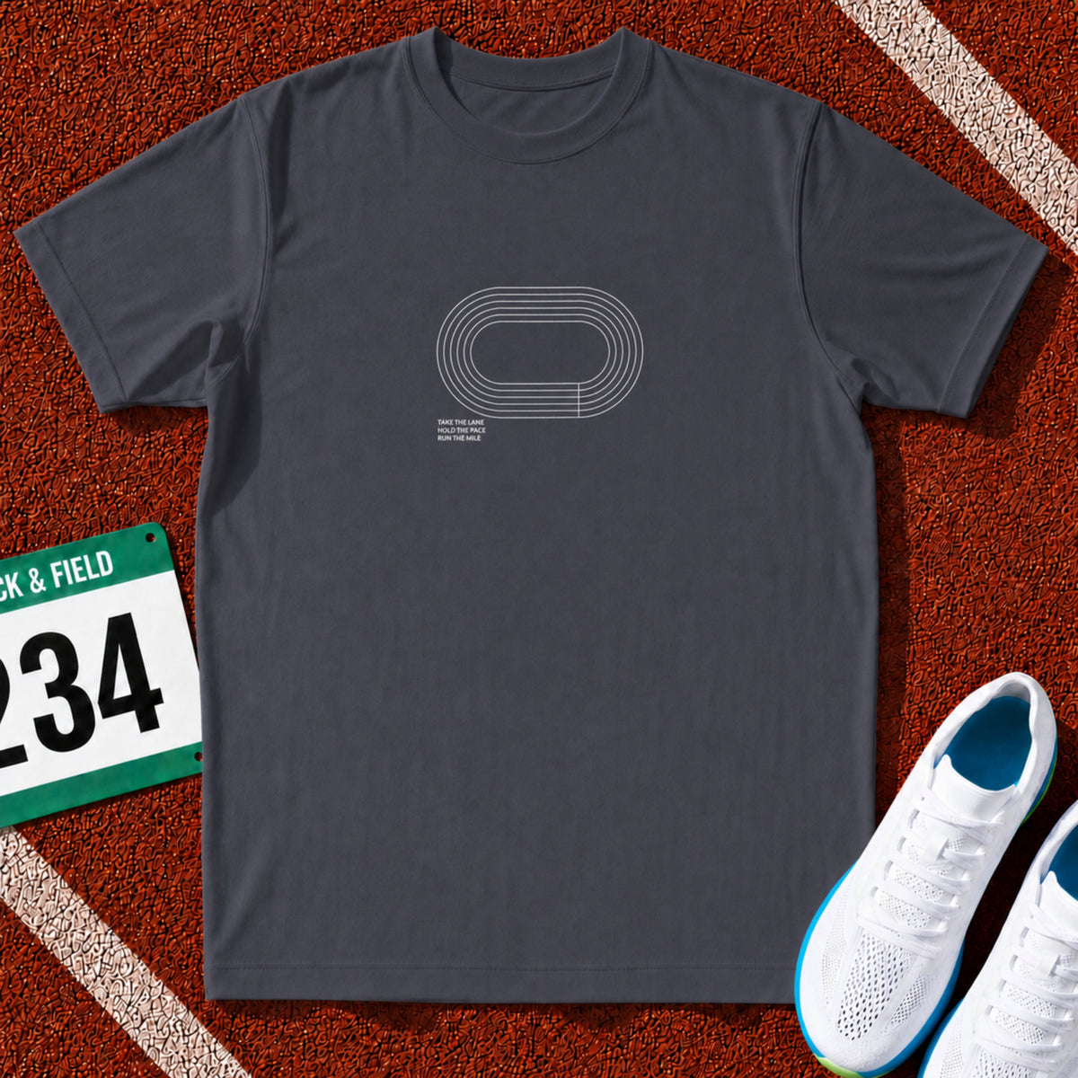 Take the Lane Running Track Icon T-Shirt