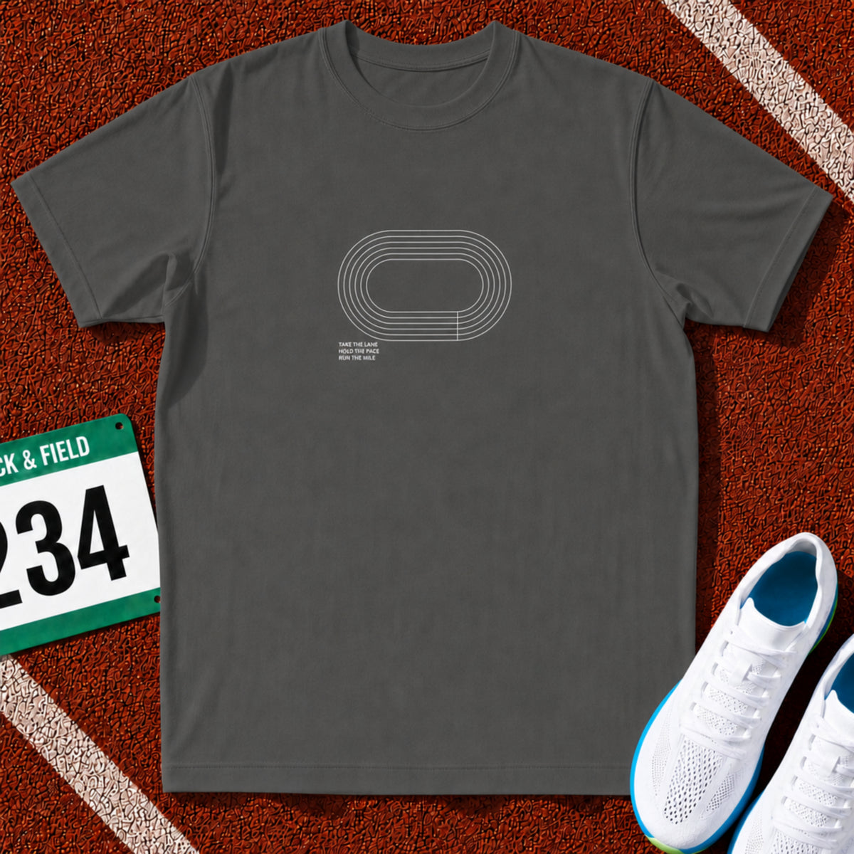 Take the Lane Running Track Icon T-Shirt