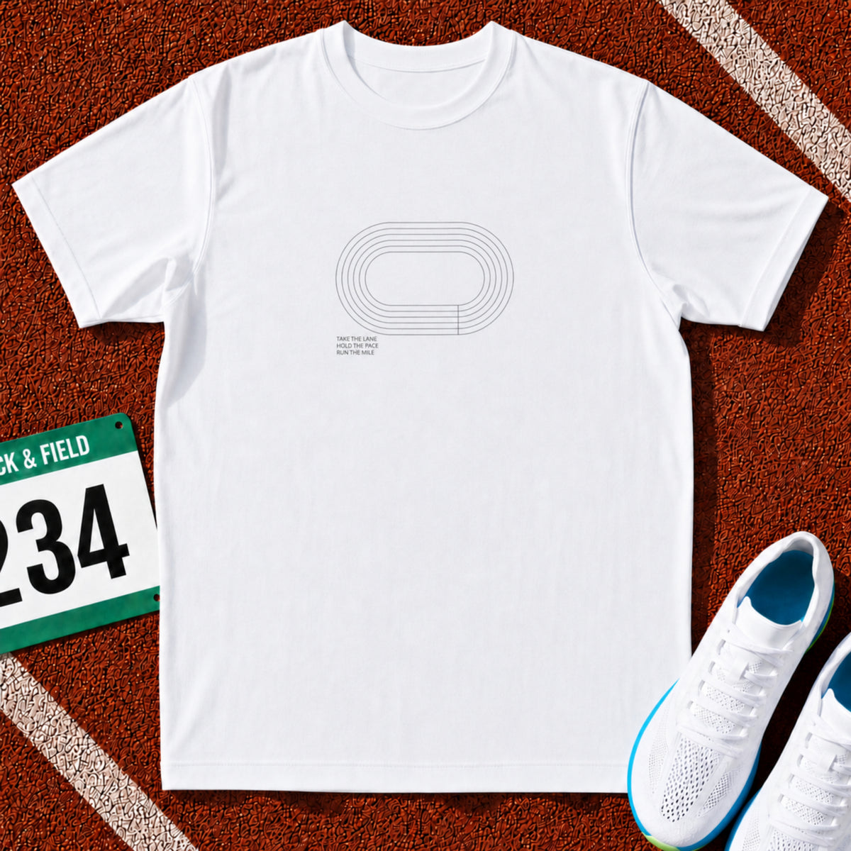 Take the Lane Running Track Icon T-Shirt
