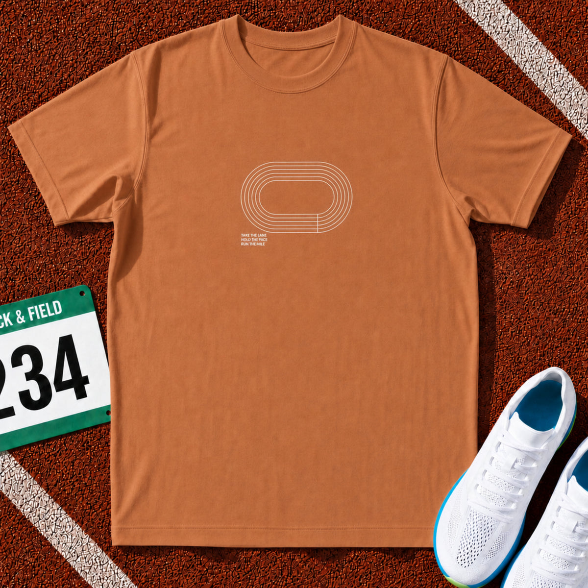 Take the Lane Running Track Icon T-Shirt