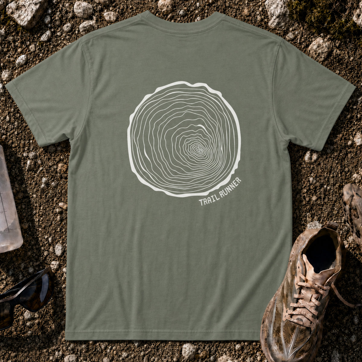 Trail Runner Tree Stamp T-shirt