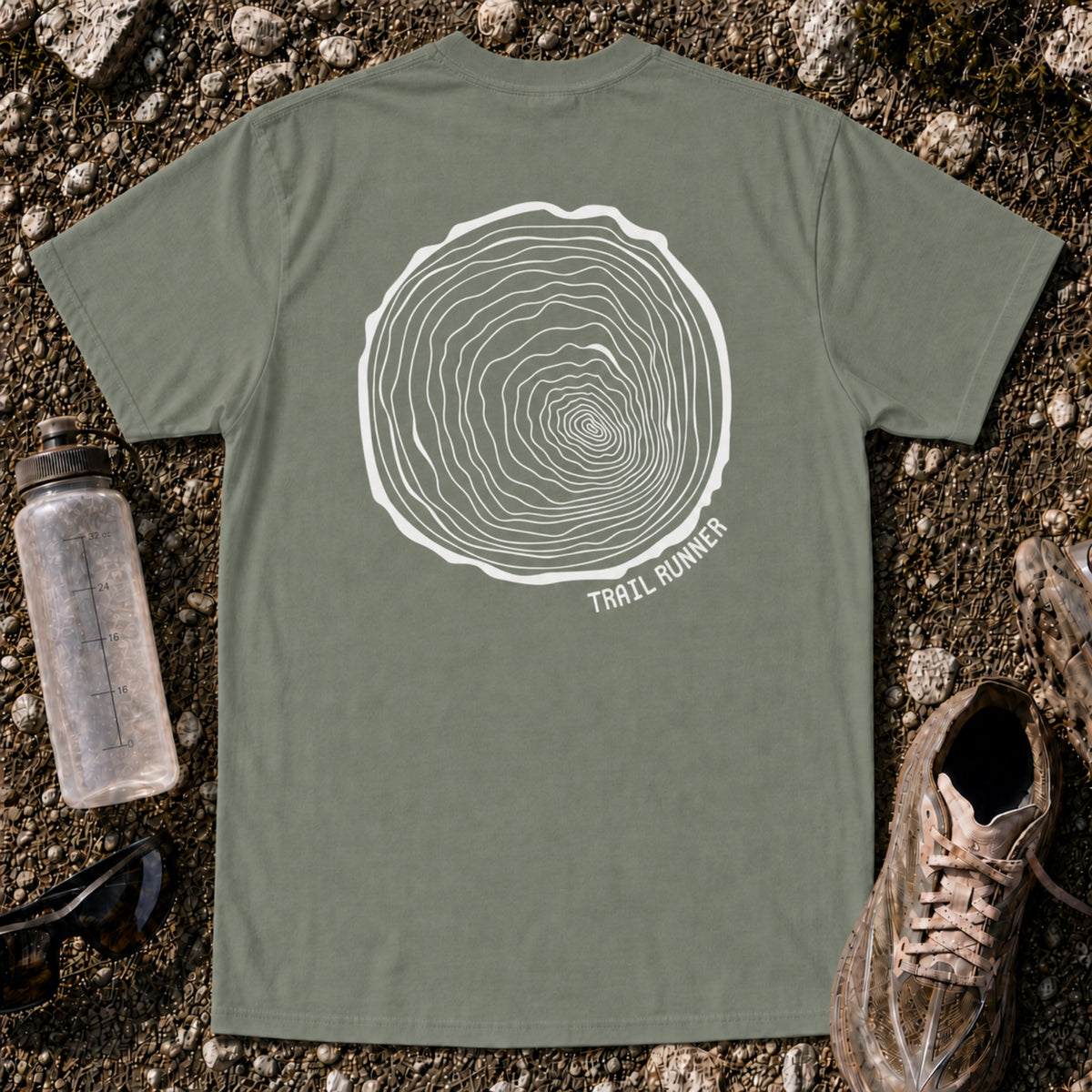 Trail Runner Tree Stamp T-shirt