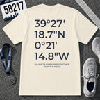 Valencia Marathon Finish Line Coordinates T-Shirt