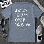 Valencia Marathon Finish Line Coordinates T-Shirt