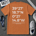 Valencia Marathon Finish Line Coordinates T-Shirt